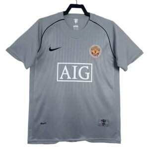 Maillot Rétro Manchester United Gardien 2007/2008 Gris