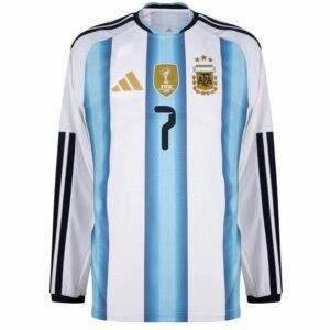 Maillot Argentine De Paul Domicile Manches Longues 2026/2027 – Image 2