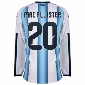 Maillot Argentine Mac Allister Domicile Manches Longues 2026/2027