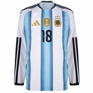 Maillot Argentine Nico Paz Domicile Manches Longues 2026/2027 – Image 2