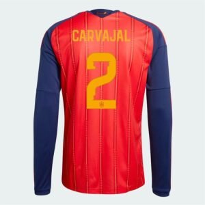 Maillot Espagne Carvajal Domicile Manches Longues 2026/2027