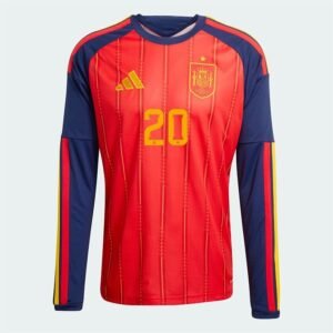 Maillot Espagne Pedri Domicile Manches Longues 2026/2027 – Image 2