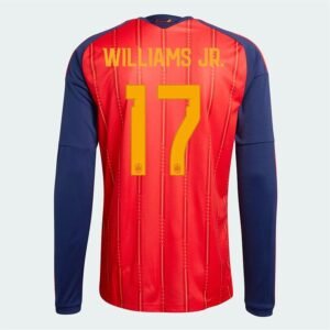 Maillot Espagne Williams JR. Domicile Manches Longues 2026/2027