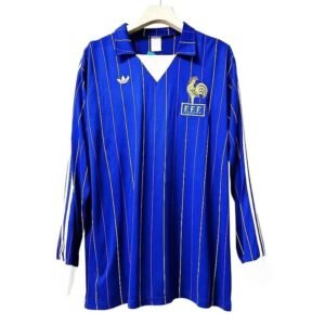 Maillot Rétro France Domicile Manches Longues 1980