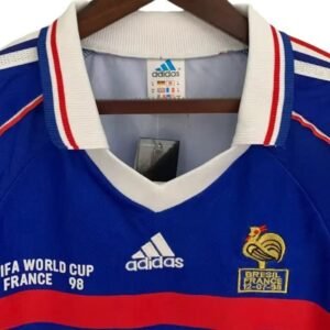 Maillot Rétro France Domicile Manches Longues 1998 – Image 3