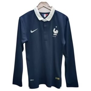 Maillot Rétro France Domicile Manches Longues 2014