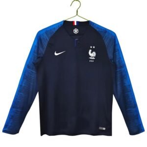 Maillot Rétro France Domicile Manches Longues 2018