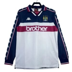 Maillot Rétro Manchester City Extérieur Manches Longues 1997/1998