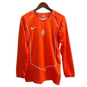Maillot Rétro Pays-Bas Domicile Manches Longues 2004