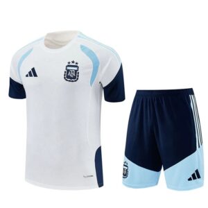Ensemble Maillot Training Argentine 2026/2027 Blanc Bleu