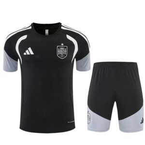 Ensemble Maillot Training Espagne 2026/2027 Noir Gris