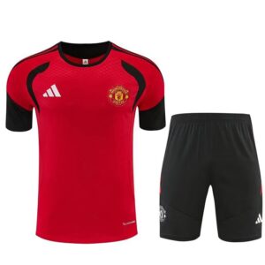Ensemble Maillot Training Manchester United 2026/2027 Rouge Noir