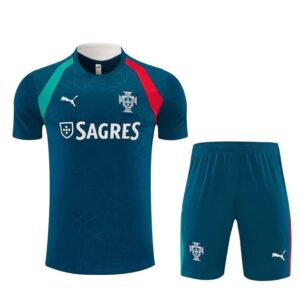 Ensemble Maillot Training Portugal 2026 Bleu Vert Rouge – Image 1