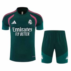 Ensemble Maillot Training Real Madrid 2026/27 Vert Rose – Image 1