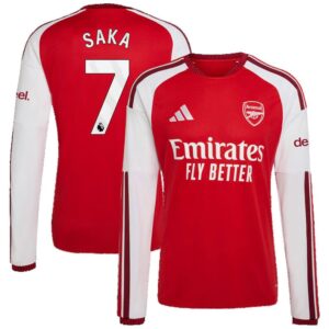 Maillot Arsenal Saka Domicile Manches Longues 2026/2027 – Image 1