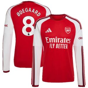 Maillot Arsenal Ødegaard Domicile Manches Longues 2026/2027 – Image 1