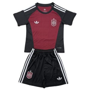 Maillot Gardien Espagne Enfant 2026/27 Noir Rouge – Image 2