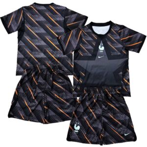 Maillot Gardien France Enfant 2026/27 Noir Orange – Image 1