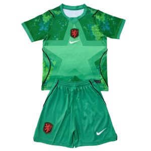 Maillot Gardien Pays-Bas Enfant 2026/27 Vert – Image 2