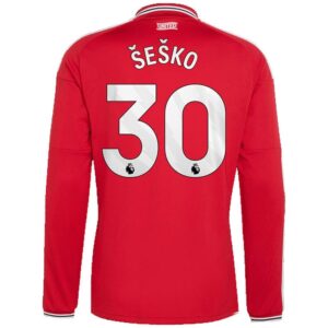 Maillot Manchester United Šeško Domicile Manches Longues 2026/2027 – Image 3