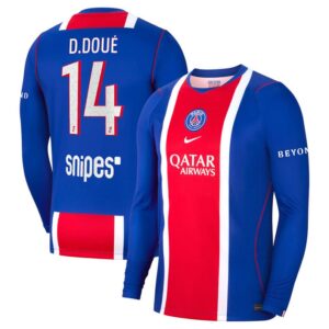 Maillot PSG D.doué Domicile Manches Longues 2026/2027 – Image 1
