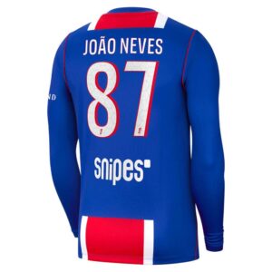 Maillot PSG João Neves Domicile Manches Longues 2026/2027 – Image 3