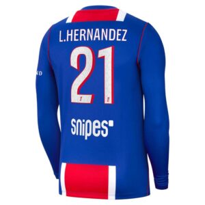 Maillot PSG L.Hernandez Domicile Manches Longues 2026/2027 – Image 3