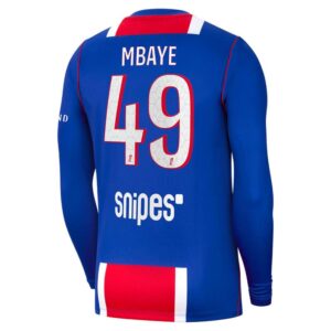 Maillot PSG Mbaye Domicile Manches Longues 2026/2027 – Image 3
