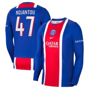 Maillot PSG Ndjantou Domicile Manches Longues 2026/2027 – Image 1
