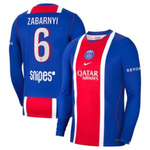 Maillot PSG Zabarnyi Domicile Manches Longues 2026/2027 – Image 1