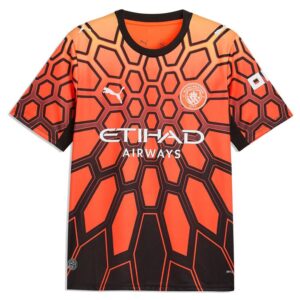 Maillot Manchester City Gardien 2026/27 Noir Orange – Image 2