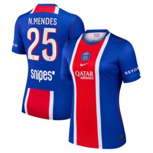 Maillot PSG N.Mendes Domicile Femme 2026/2027 – Image 1