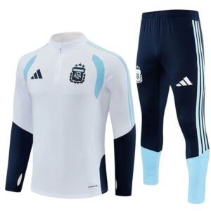 Survêtement Argentine 2026 Blanc Bleu (Training top+Pantalon)