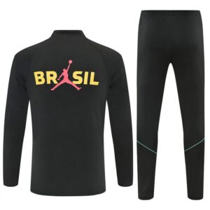 Survêtement Bresil 2026/2027 Noir Jaune (Training top+Pantalon) – Image 2