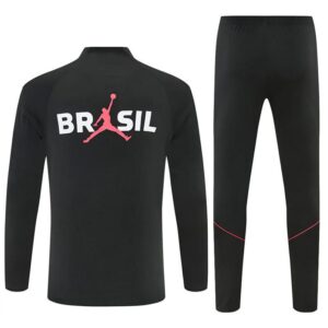 Survêtement Bresil 2026/2027 Noir Orange (Training top+Pantalon) – Image 2