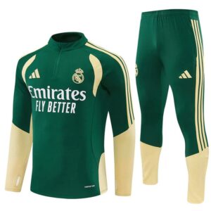 Survêtement Real Madrid 2026/2027 Vert Jaune (Training top+Pantalon) – Image 1