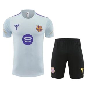 Ensemble Maillot Training Barcelone 2026/27 Blanc Noir