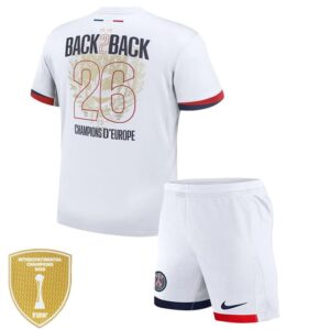 Maillot PSG Extérieur Enfant 2025/26 Flocage Champions of Europe 26 – Image 1