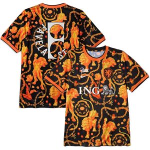 Maillot Pays-Bas Pré-Match 2026/2027 Orange Noir – Image 1