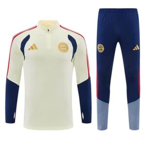 Survêtement Bayern Munich 2026/27 Beige Bleu (Training top+Pantalon)